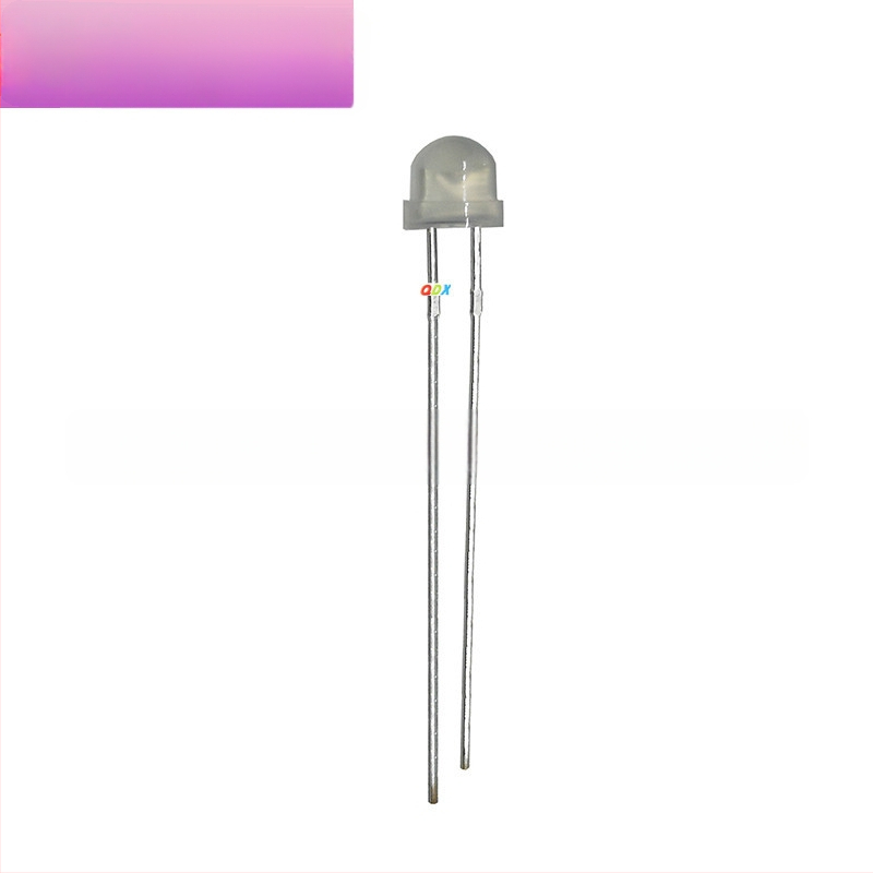 LED karoliukai su difuzine lešute, straw-hat forma, 20 mA, 1,8–2,2 V, 0,06 W, San'an lustas, spindulio kampas 120°