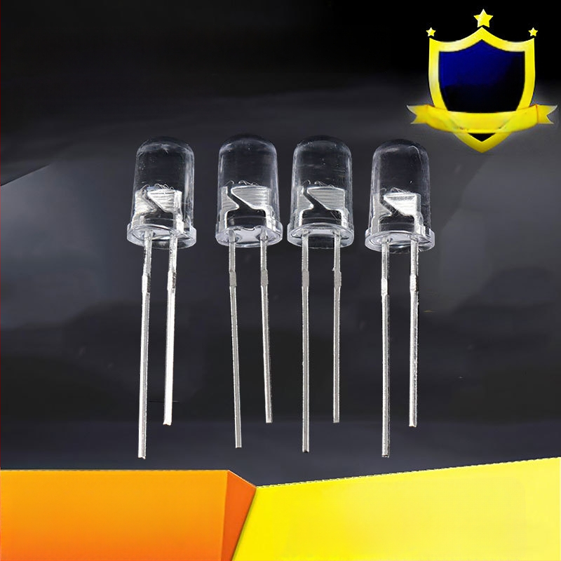 LED grūdelis tiesioginiam įdėjimui su krašteliu, 20 mA, 3.2–3.4 V, 0.3 W, Guang Lei čipas