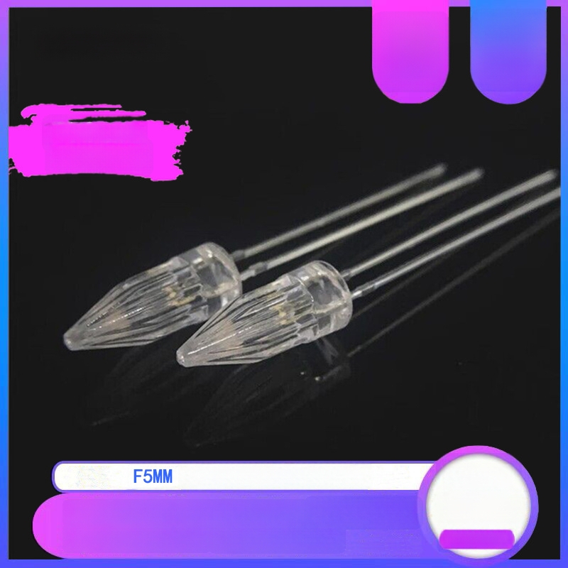 Tiesiogiai montuojama LED karoliukė, Cree F5 raketų galva, 20 mA, 2,8–3,0 V, 0,5 W