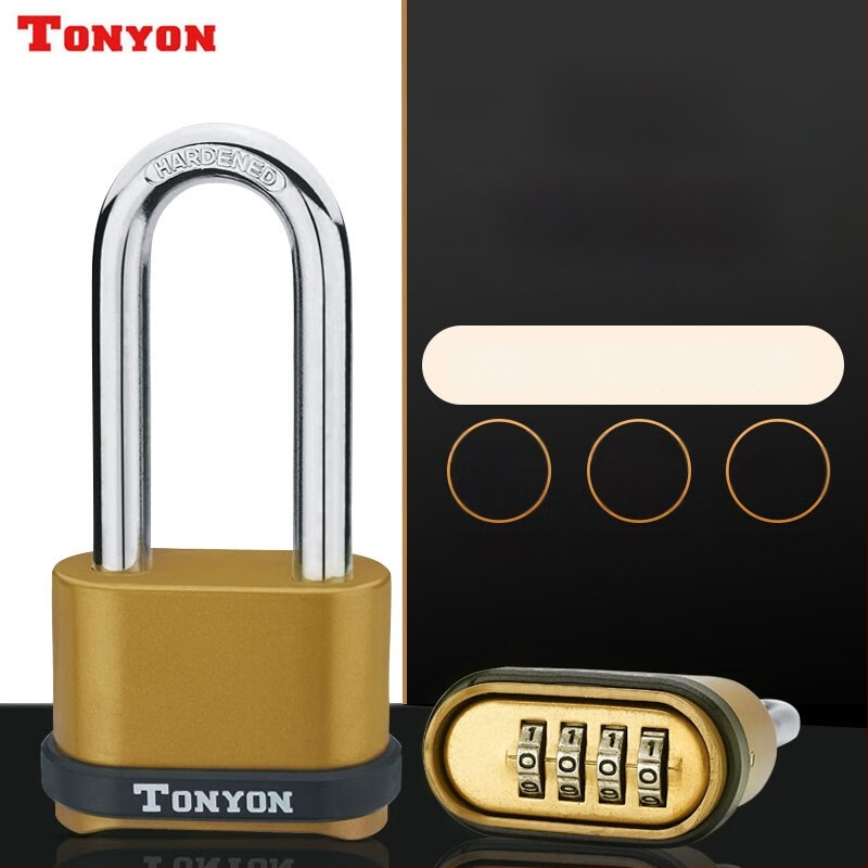 4-ratų kombinuotas užraktas studentų bendrabutyje ir lauko naudojimui – varinis korpusas, modelis K25008