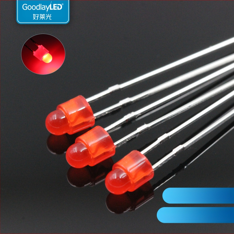 LED karoliukas su Sanan lustu, vario substratas, 20 mA esant 1,8–2,2 V, CRI 70–80, ilgai laidai