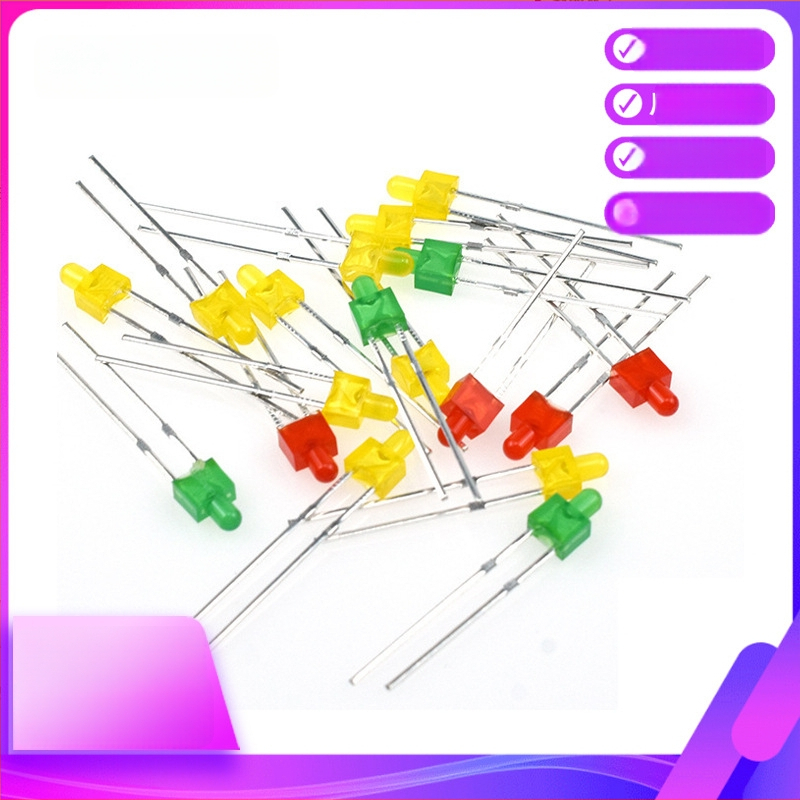 LED indikatorinė lemputė, F2 modelis, Cree lustas, 1.8–2.2 V, 45 mA, 0.06 W