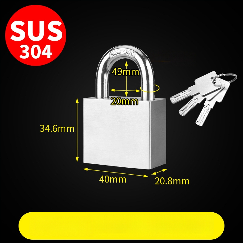 Lauko spyna kiemui — nerūdijančio plieno, paprasto atidarymo, Gu Rui prekės ženklas, skirtas kitiems taikymo atvejams