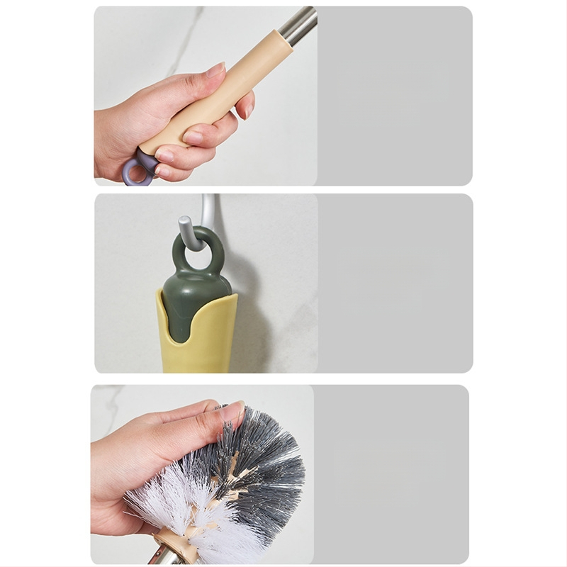 WC šepetys su ilga rankena, plastikinis, 135 g, 1 vnt.