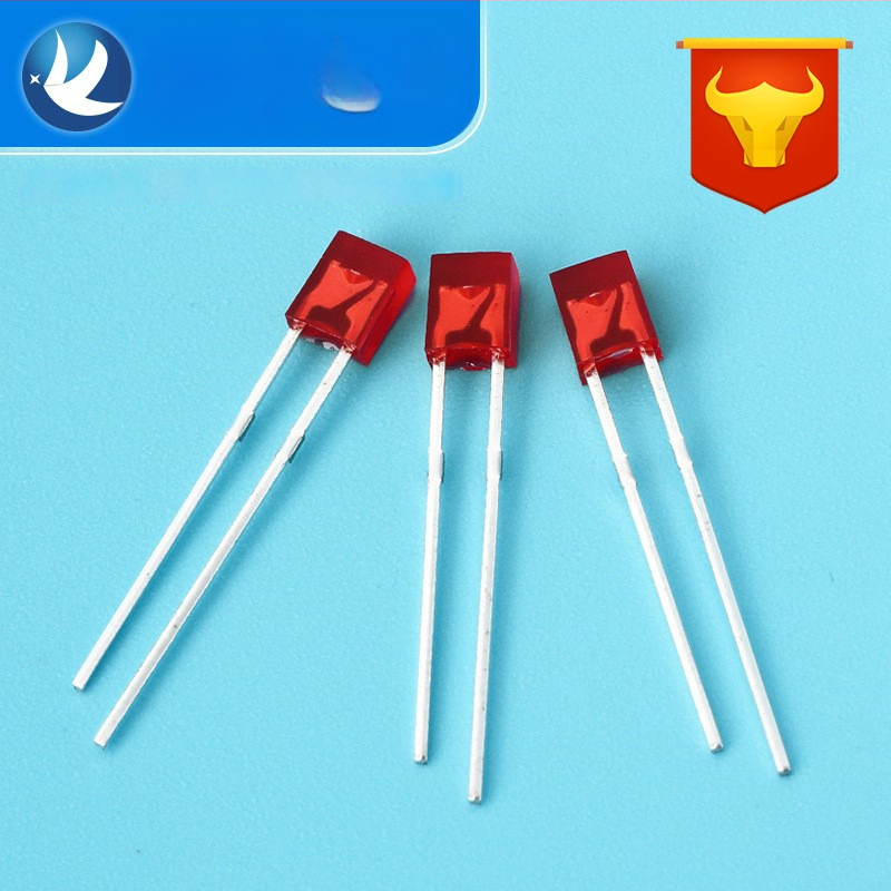 Kvadratiniai LED indikatoriai granulės – Sanan čipas, 1.8–3.4 V, 20 mA, 0.06 W, šviesos srautas 3.5–4.3 lm