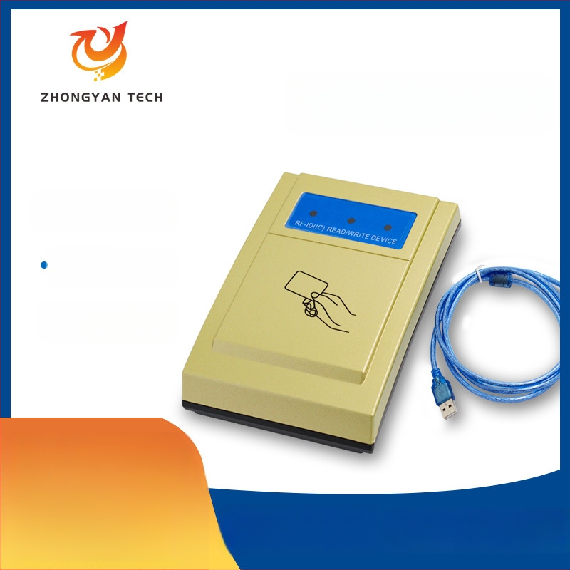 IDIC dviejų dažnių USB staliniam priėjimo kortelių skaitytuvui – bekontaktis kortelių skaitytuvas, ID/IC kortelės, 125 kHz/13,56 MHz, skaitymo atstumas 2–5 cm, skaitymo laikas 0,2 s, modelis ZY-T302