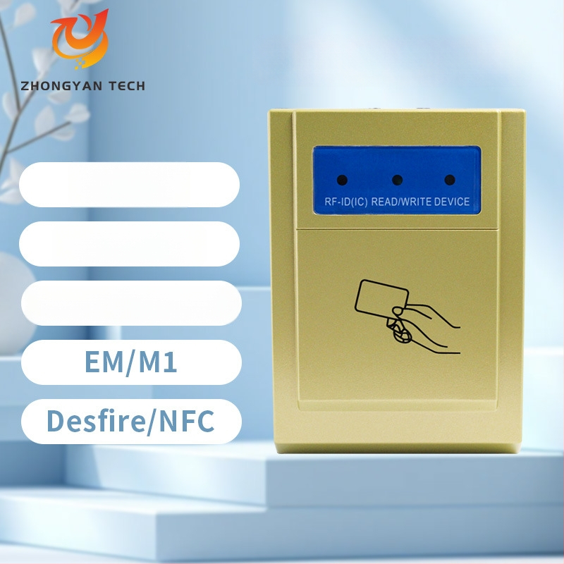 IDIC dviejų dažnių USB staliniam priėjimo kortelių skaitytuvui – bekontaktis kortelių skaitytuvas, ID/IC kortelės, 125 kHz/13,56 MHz, skaitymo atstumas 2–5 cm, skaitymo laikas 0,2 s, modelis ZY-T302