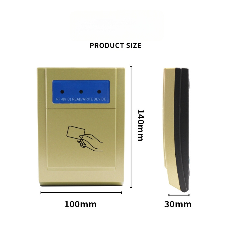 IDIC dviejų dažnių USB staliniam priėjimo kortelių skaitytuvui – bekontaktis kortelių skaitytuvas, ID/IC kortelės, 125 kHz/13,56 MHz, skaitymo atstumas 2–5 cm, skaitymo laikas 0,2 s, modelis ZY-T302