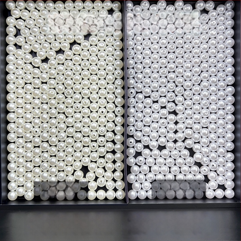 DIY papuošalų aksesuaras iš plastmasos/rezino, su injekciniu dengimu, imitacinio perlų rašto, natūralaus stiliaus.