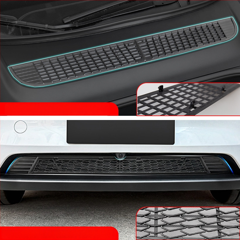 ABS YS-01 Centrinis tinklo įsiurbimo gaubtas ir vandens bakas, suderinama su 6 vietų Tesla atnaujintu Model Y/3/YL, nuimamas vabzdžių ekranas