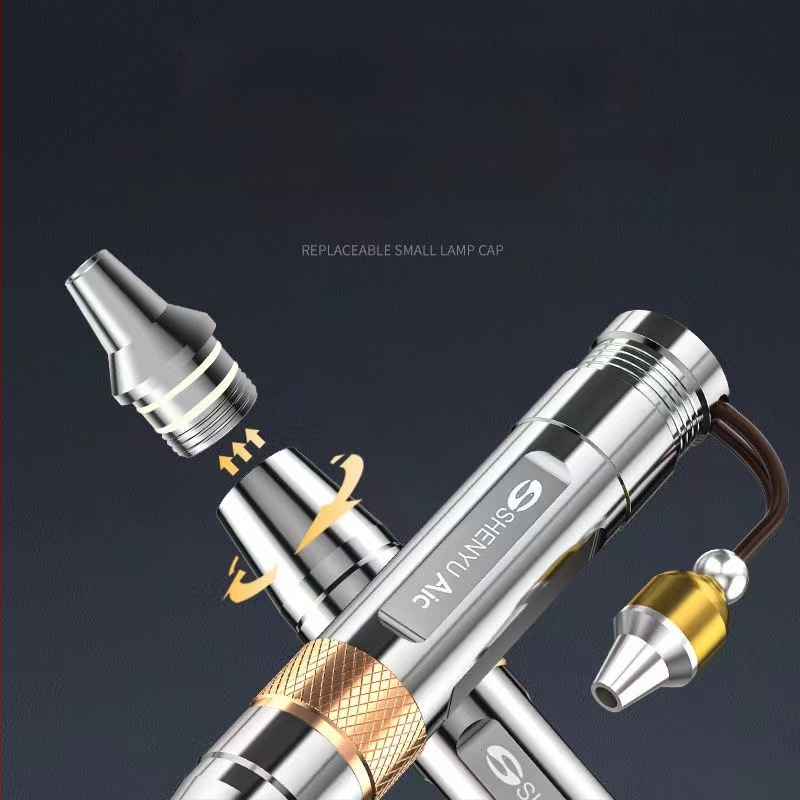 Rankinis jad identifikavimo žibintas | 365nm UV, 5W LED, 50 cm veikimo diapazonas, 18650 baterija, modelis V6