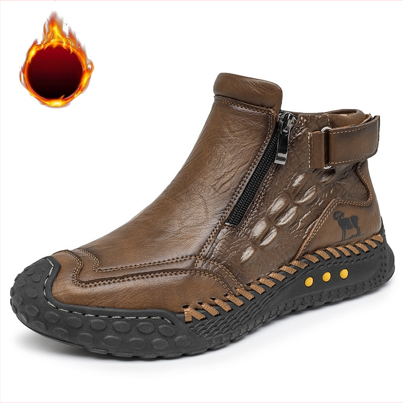 Martin batų lauko naudojimui – mikropluošto odos viršus, EVA įdėklas, apvali pirštas, žemas kulnas 1–3 cm, žiemos žygio batai