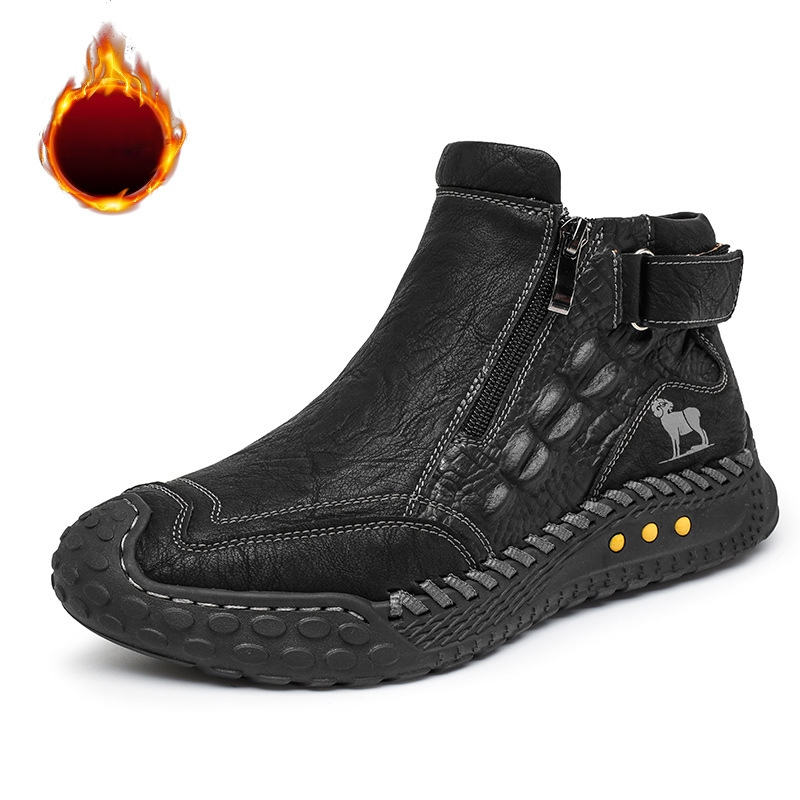 Martin batų lauko naudojimui – mikropluošto odos viršus, EVA įdėklas, apvali pirštas, žemas kulnas 1–3 cm, žiemos žygio batai