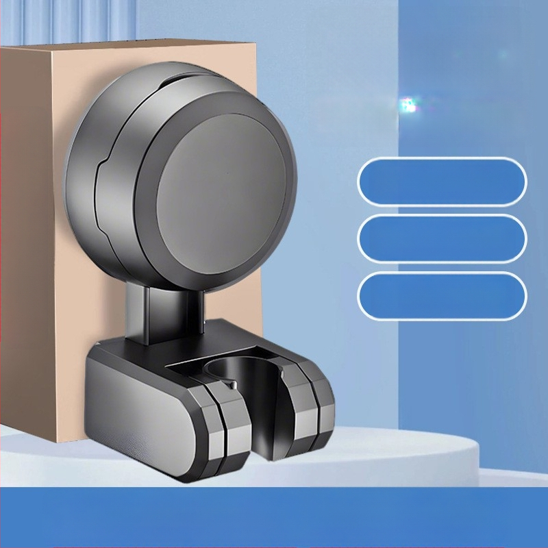 Boonen dušo laikiklis su judančiu siurbtuku ir lipnia baze, ABS medžiaga, šviesus prabangos stilius