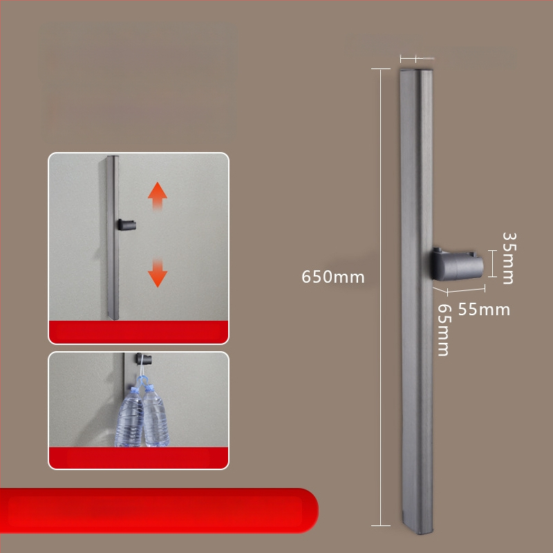 Dušo kolona, Space aliuminis, modelis 6584512, sieninis montavimas, 0–90°C / 0–1,6 MPa