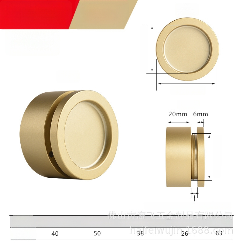 Slankiojo durų rankena iš aliuminio lydinio, skirta stiklo durims ir spintelėms, modelis TNHE53, šiuolaikinio minimalistinio stiliaus