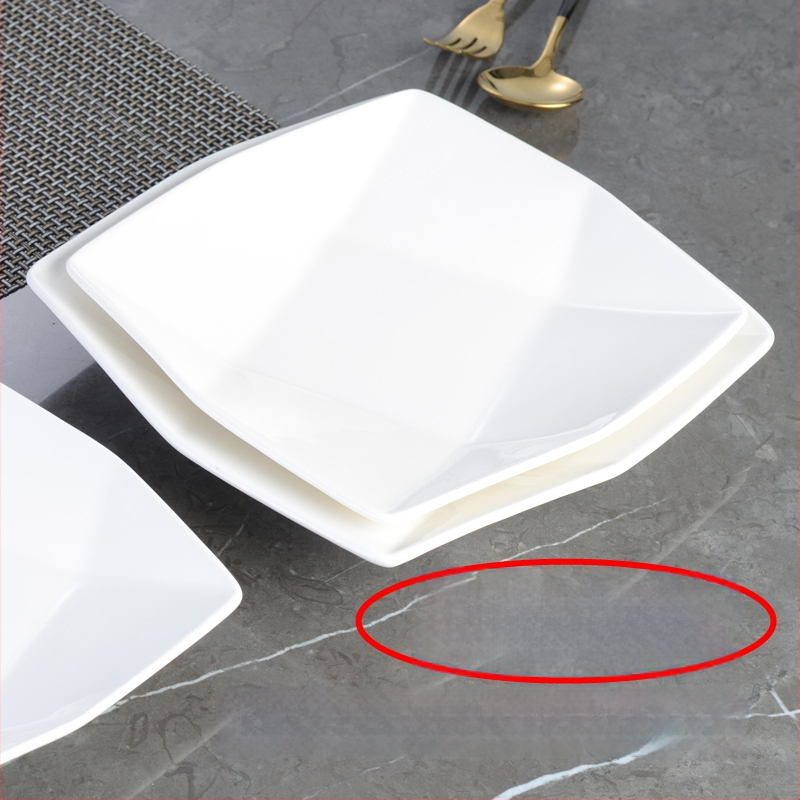 Kvadratinė porcelninė serviravimo lėkštė — kinų stilius, porcelianas, asmeninei dovanei