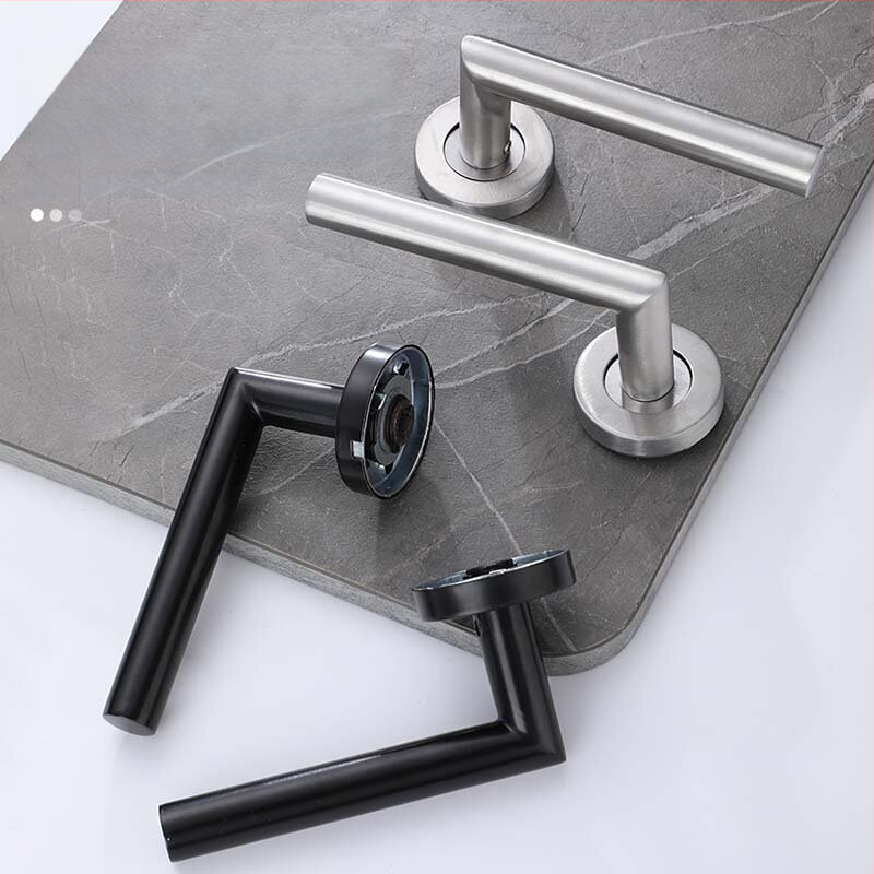 Xiong Kaijie nerūdijančio plieno vidaus durų rankena su spyna – vidaus durų spyna, šiuolaikiškas stilius