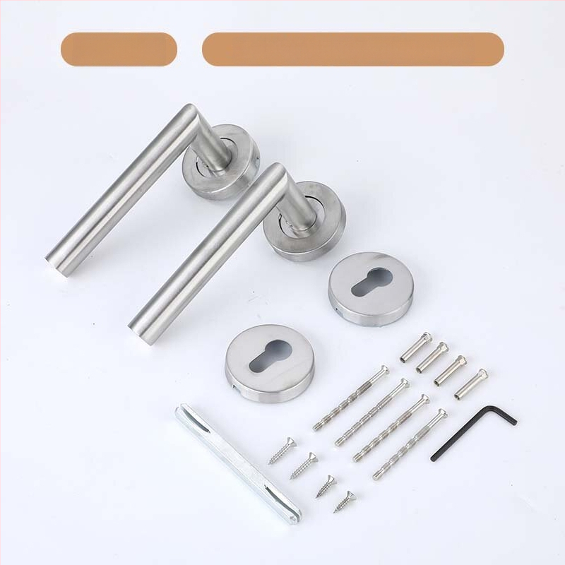 Xiong Kaijie nerūdijančio plieno vidaus durų rankena su spyna – vidaus durų spyna, šiuolaikiškas stilius