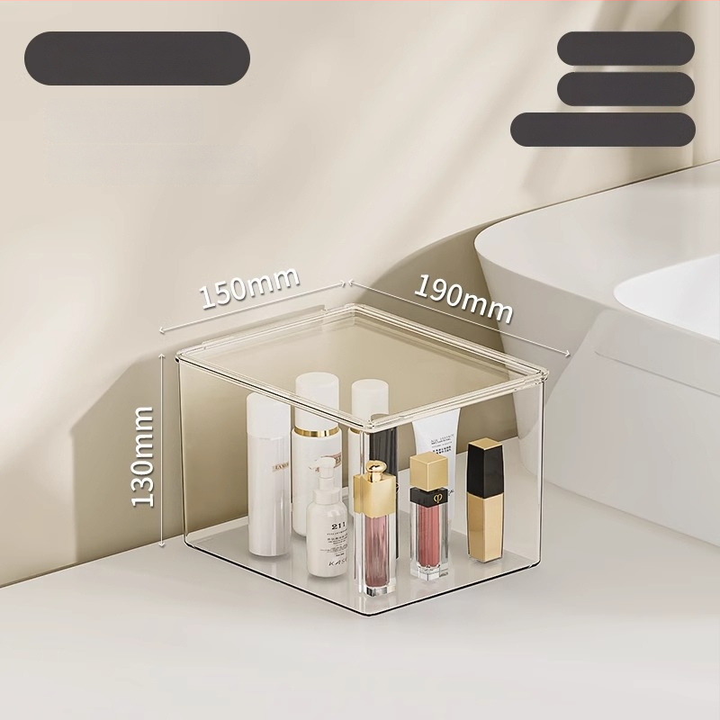 Kosmetikos laikymo dėžutė, akrilinis stalinis organizatorius odos priežiūrai, didelė talpa, Egarda