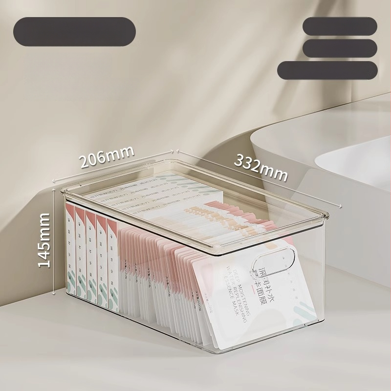 Kosmetikos laikymo dėžutė, akrilinis stalinis organizatorius odos priežiūrai, didelė talpa, Egarda