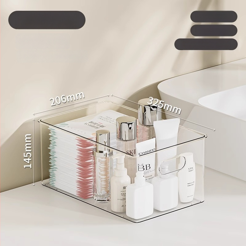 Kosmetikos laikymo dėžutė, akrilinis stalinis organizatorius odos priežiūrai, didelė talpa, Egarda