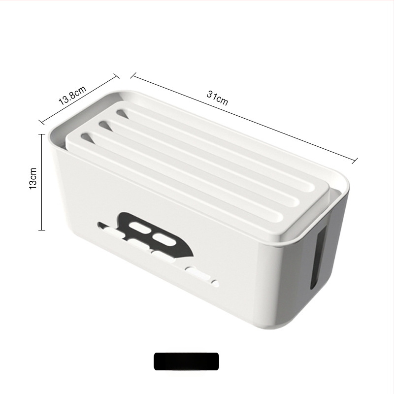 Yihao Kabelių organizatoriaus dėžutė kištinių blokams laidų, japonų stiliaus, PET medžiaga, staliniam ir miegamajam laikymui