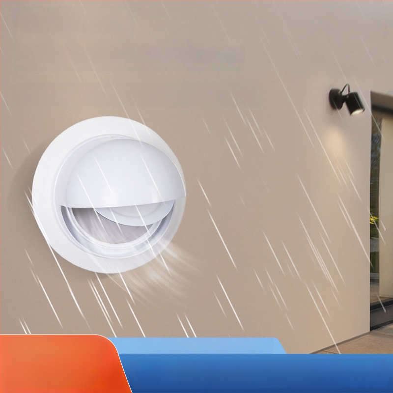 Virtuves atgriezeniskā plūsmas vārsta ventilis – caur sienu, PP plastmasa, mūsdienīgs minimālisma stils, izturīgs pret vēju, lietu un putniem