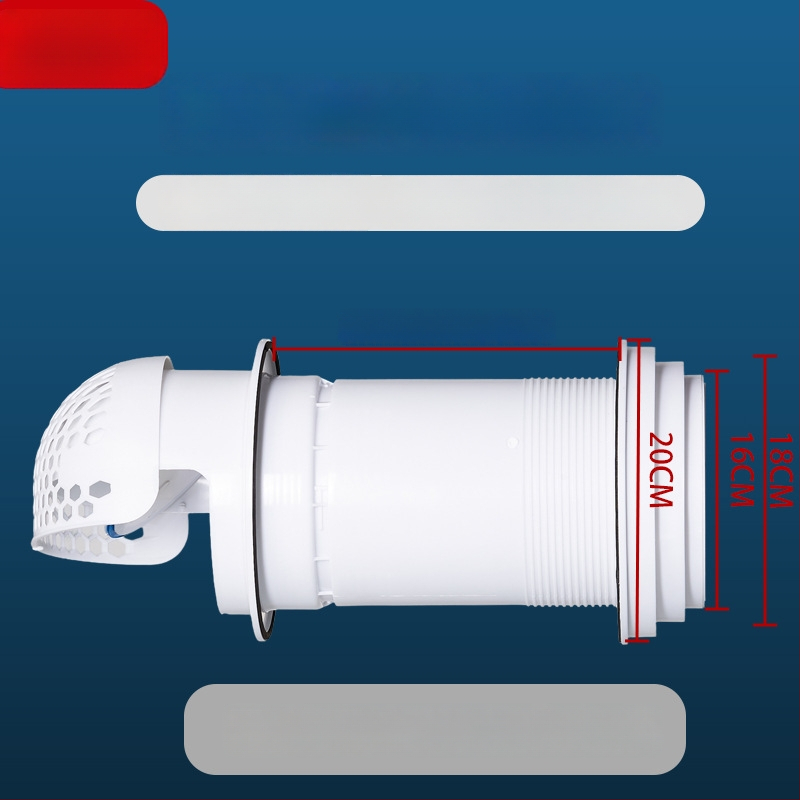 Virtuves atgriezeniskā plūsmas vārsta ventilis – caur sienu, PP plastmasa, mūsdienīgs minimālisma stils, izturīgs pret vēju, lietu un putniem