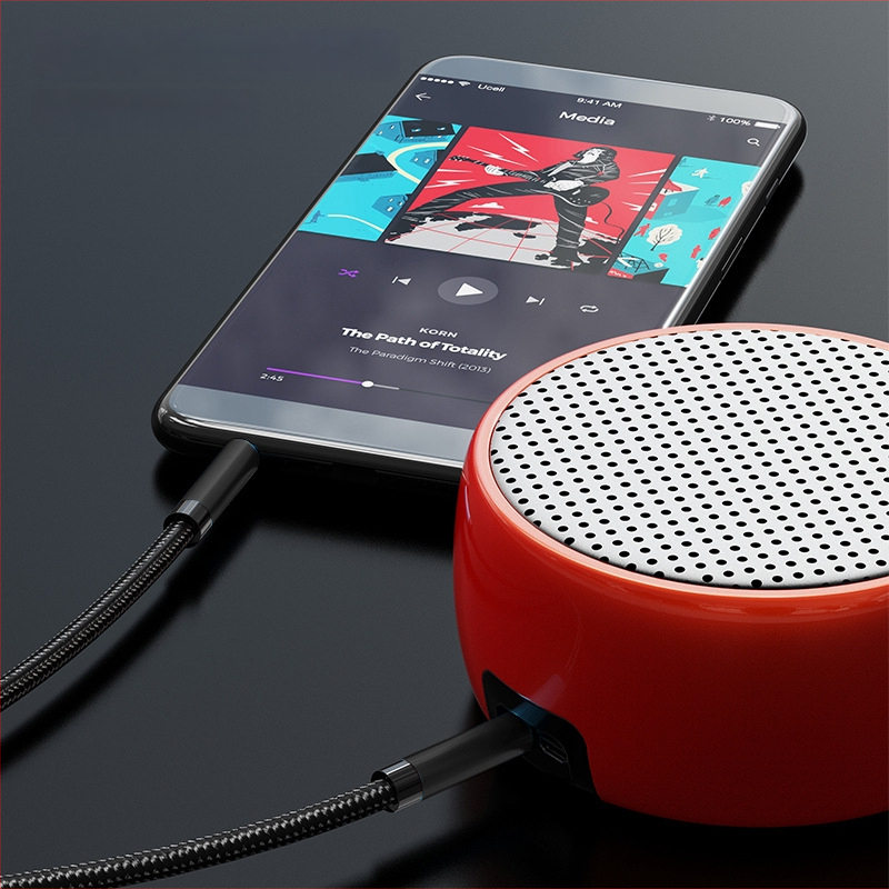 RXIX Luo 4-kanalų 3,5 mm garso kabelis vyras-vyras, auksu dengti kontaktai, varinis laidininkas