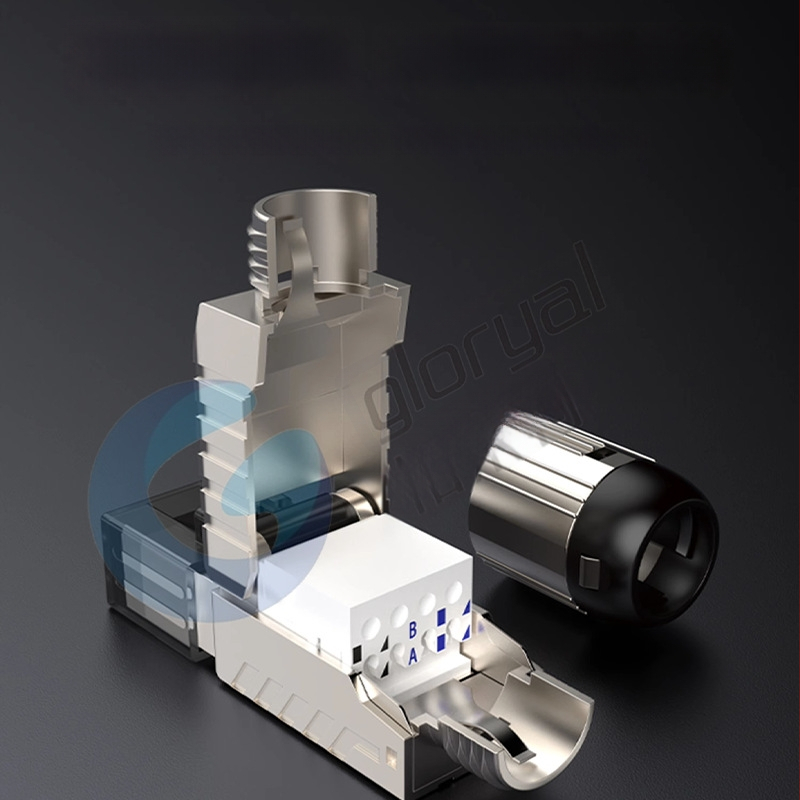 GLORYAL GL-2026cx kristalinė galva iš cinko lydinio Cat8/Cat7/Cat6A, duomenų centras