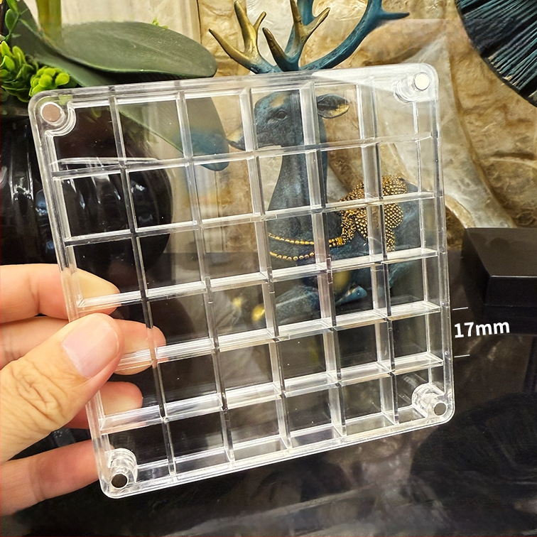 Akrilinė magnetinė dėžutė su kriauklių motyvu nuotraukų rėmeliu, vienpusė ir dvipusė, mini papuošalų laikymo dėžutė, modernus paprastumas