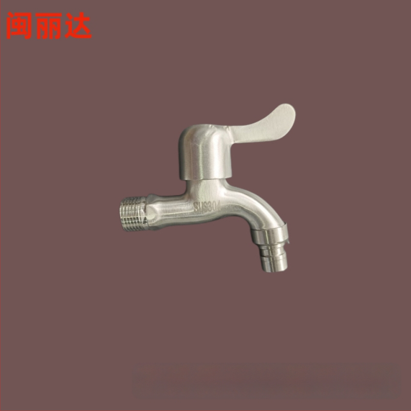 Roostevabast terasest kraan pesumasinale ja valamule, mudel 1001, ühe liigese konstruktsioon, avamine võtmega, vasest ventiilikern