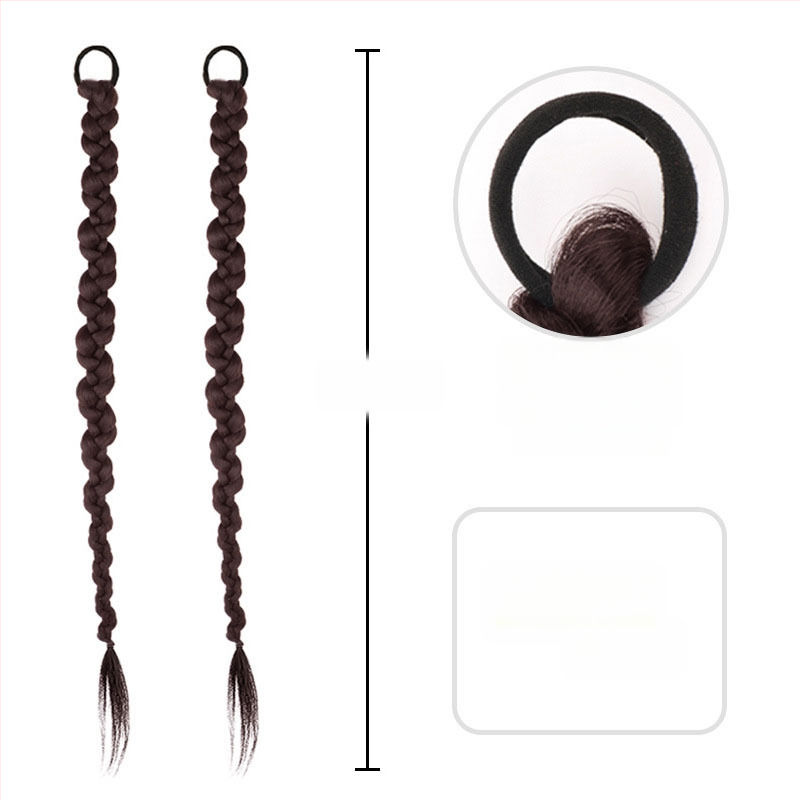 Parūka ar asti un pītu pinumiem ķīniešu nacionālā stilā, roku darbs, mati no augsttemperatūras stieples, nav krāsoti un nav permētie