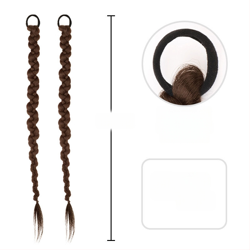 Parūka ar asti un pītu pinumiem ķīniešu nacionālā stilā, roku darbs, mati no augsttemperatūras stieples, nav krāsoti un nav permētie