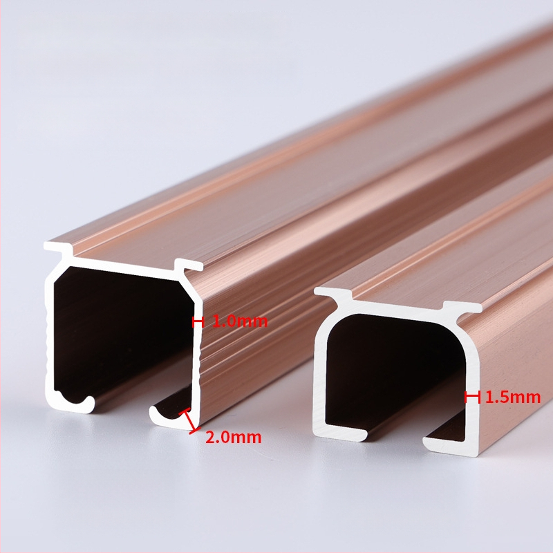 Morant aliuminio užuolaidų bėgis – dvigubas bėgis, viršutinis tvirtinimas, kabliuko tipas, teleskopinis slydimo mechanizmas