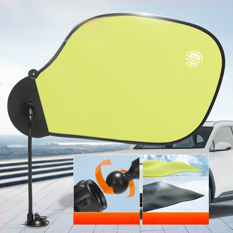 Autoakna päikesekaitsevisir imukuppiga – peegeldusvastane, alumiiniumi foolium