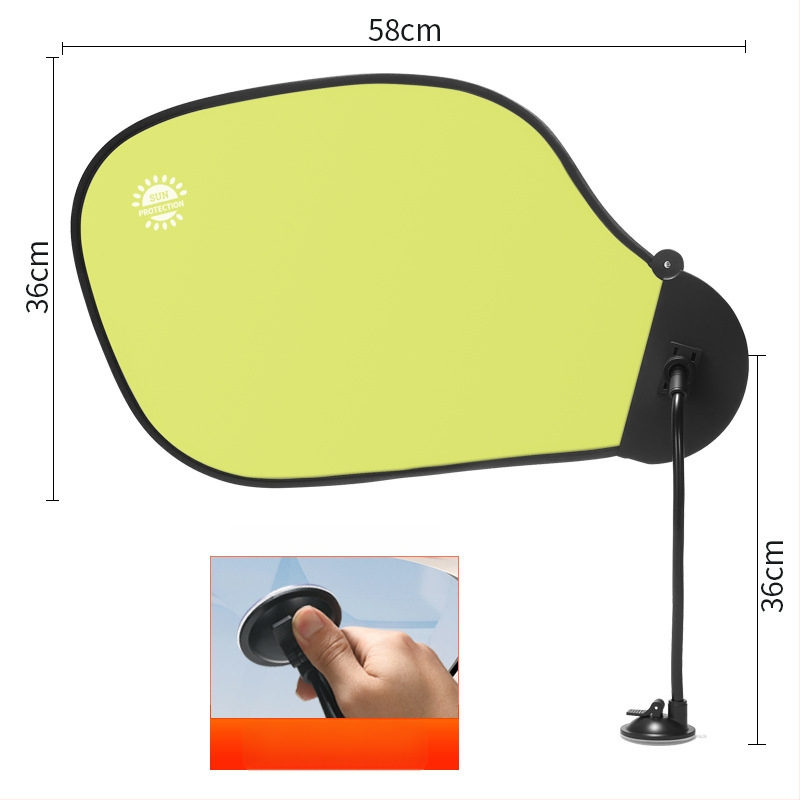 Autoakna päikesekaitsevisir imukuppiga – peegeldusvastane, alumiiniumi foolium