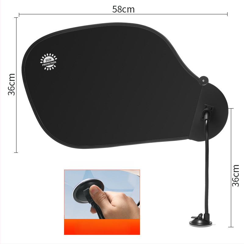 Autoakna päikesekaitsevisir imukuppiga – peegeldusvastane, alumiiniumi foolium