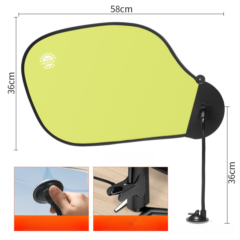 Autoakna päikesekaitsevisir imukuppiga – peegeldusvastane, alumiiniumi foolium