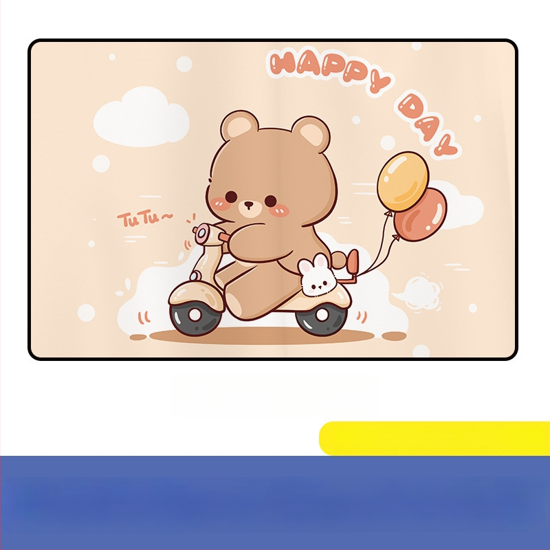 Automobilio magnetinė saulės uždanga šoniniam langui – karikatūrinis dizainas, gradientinis raštas, paprastas stilius, PVC (PVC; magnetinė tvirtinimas; universalūs modeliai; gradientinis raštas)