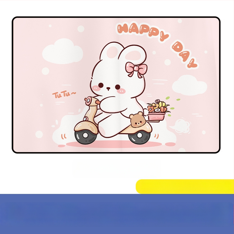 Automobilio magnetinė saulės uždanga šoniniam langui – karikatūrinis dizainas, gradientinis raštas, paprastas stilius, PVC (PVC; magnetinė tvirtinimas; universalūs modeliai; gradientinis raštas)