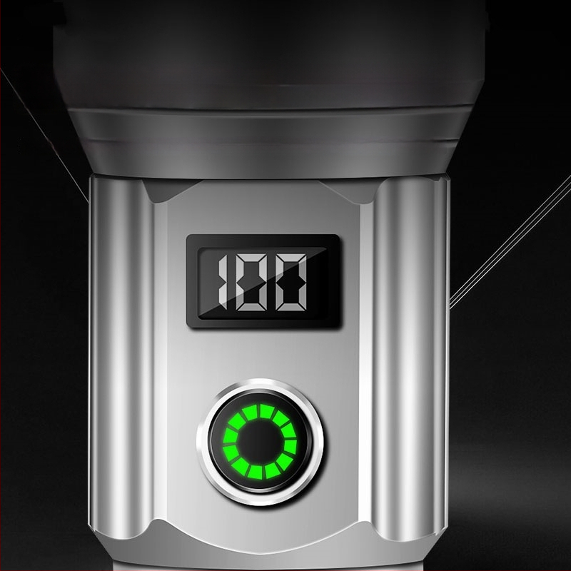 Kempingo žibintas su kaitinamosios lemputės lempute, įkraunamas, mygtuko jungiklis