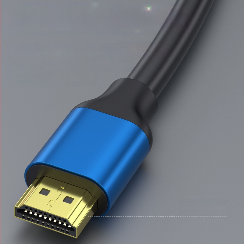 HDMI kabelis 2.0 4K monitoriams ir PC, auksu dengti jungtys, aliuminio lydinio korpusas