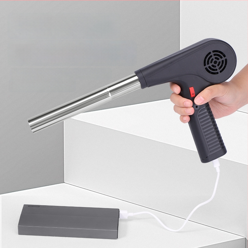 BBQ pūtėjas su įkraunama ličio baterija, belaidis rankinis uždegėjas anglims, lauko naudojimui, 12V