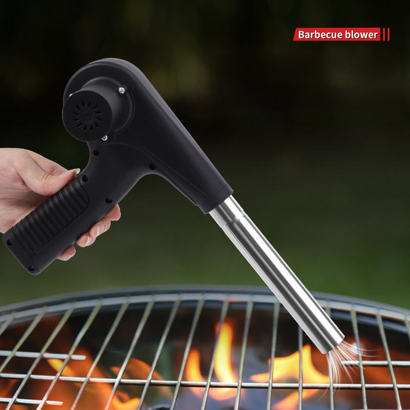 BBQ pūtėjas su įkraunama ličio baterija, belaidis rankinis uždegėjas anglims, lauko naudojimui, 12V