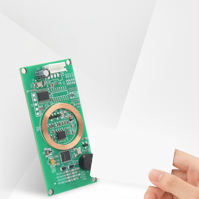 ZY-RFM407 RFID loendur moodul, kahekordne sagedus 125 kHz/13,56 MHz, USB/TTL/RS232 liides, toetab ID/IC/NFC DesFire Sony kaarte, loetav vahemik 2-6 cm, loetmise aeg 0,2 s