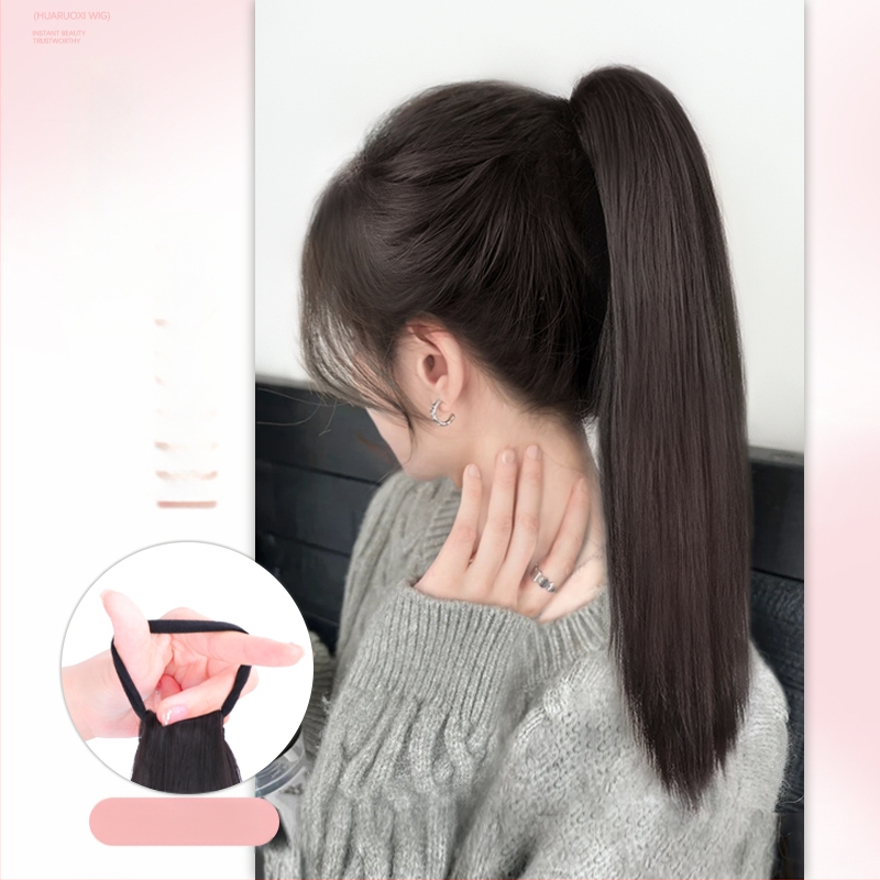 Parūka ar asti, model Hair rope ponytail, materiāls: augstas temperatūras šķiedras, tehnoloģija: mehānisms, piemērota sievietēm