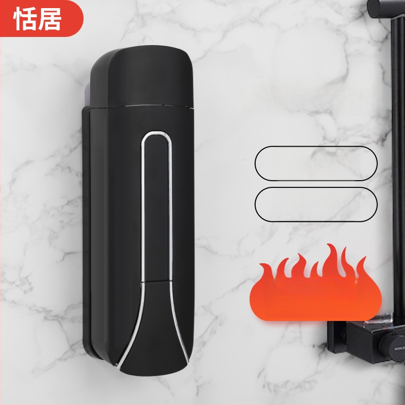 Viešbučio sieninis skysčių dozatorius muilui – rankinis spaudimas, ABS+GPPS, elektroplatingo paviršius purškiamasis, šiuolaikiškas minimalistinis stilius, 235g/470g