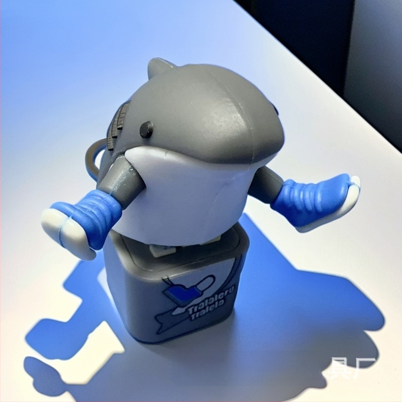 Plastikinis raktų pakabukas, mielas stilius, streso mažinimo blind-box serija, su balso mygtuku